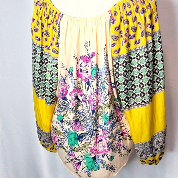 Free People Womens Printed Off-The-Shoulder Pullover Top Size XS (fits larger) - Picture 5 of 9